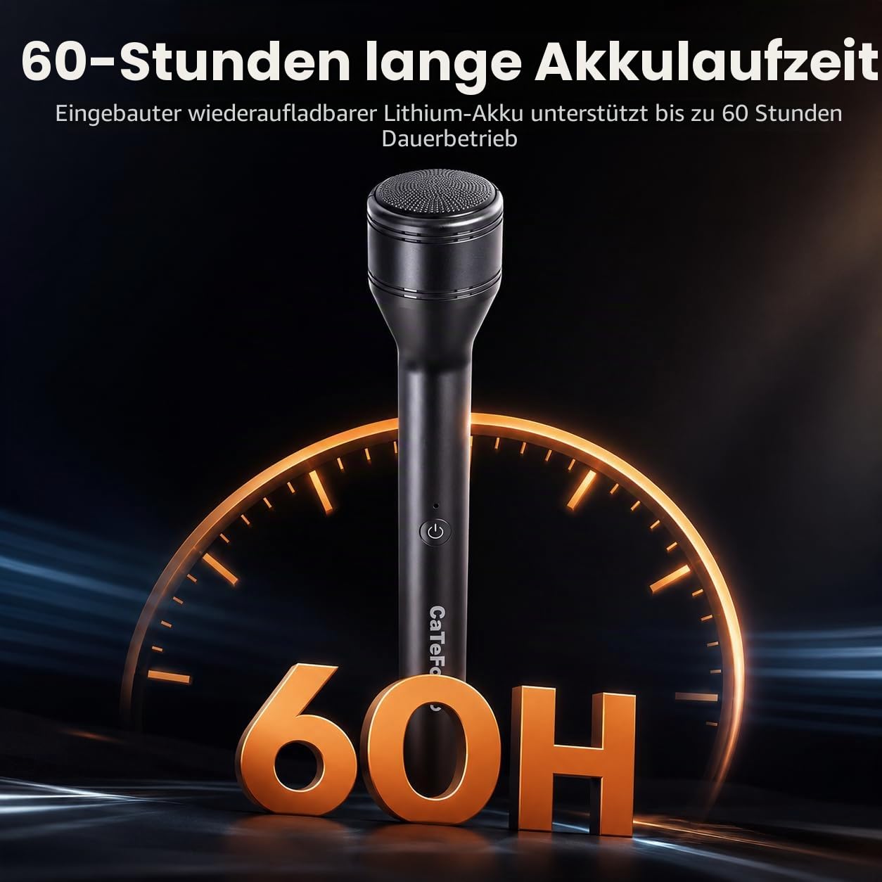 Kabelloses Handmikrofon für DJI Osmo Pocket 3, iPhone & Android, Plug-and-Play-Interview-Mikrofon, 200 m Reichweite, 60H Akku, Rauschunterdrückung für Vlog, Kirche, Unterricht