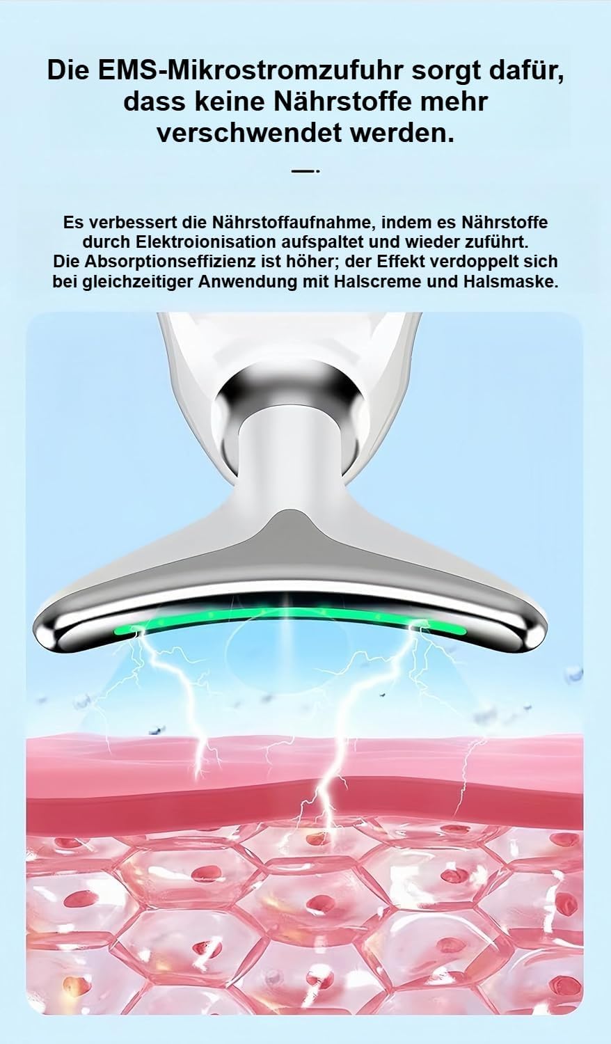 Oreni Sculptura Gesichtsmassagegerät,mit Heizfunktion,Lifting & Gesichtsstraffung,Gesichtspflege, Faltenreduktion, Anti-Aging (Grün)