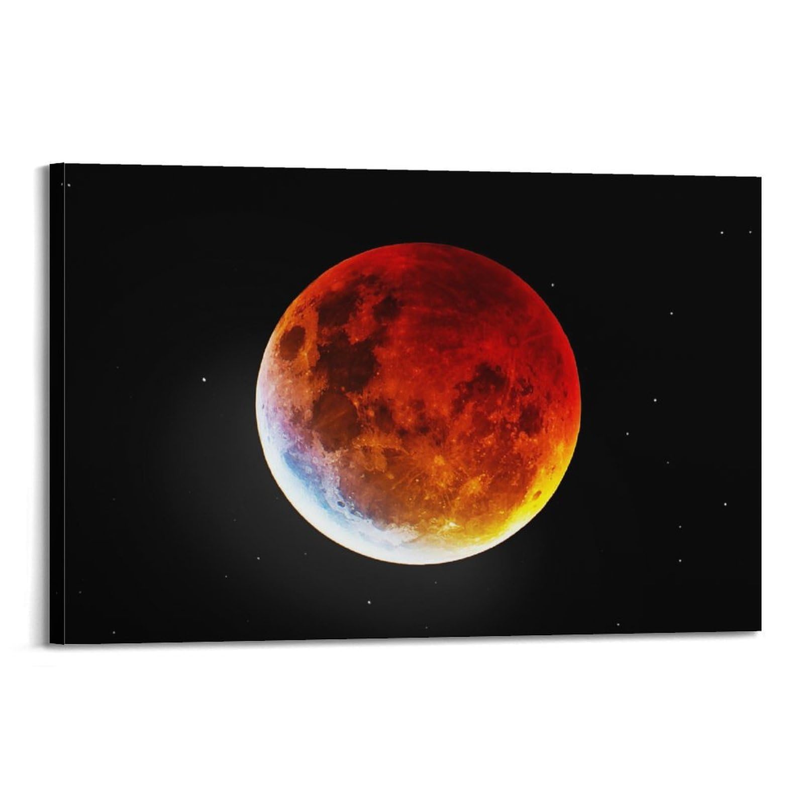 OKAHYS Blood Moon Night Planet Venus Dark Space Poster Decorative Painting Canvas Wall Artworks Picture 20x30inch(50x75cm)