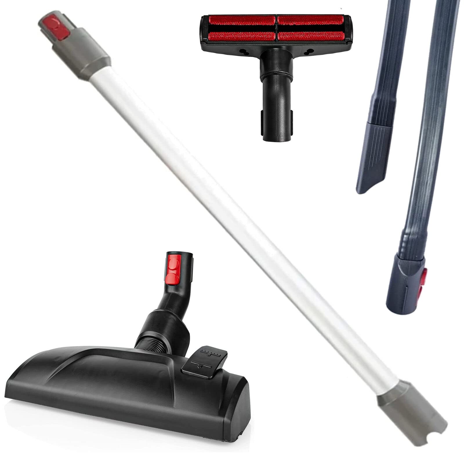 Bodendüse + Rohr + Polsterdüse + lange Fugendüse Saugpinsel für Dyson V7 V8 V10 V11 V15 Zubehör Set Staubsauger Staubsaugerdüse