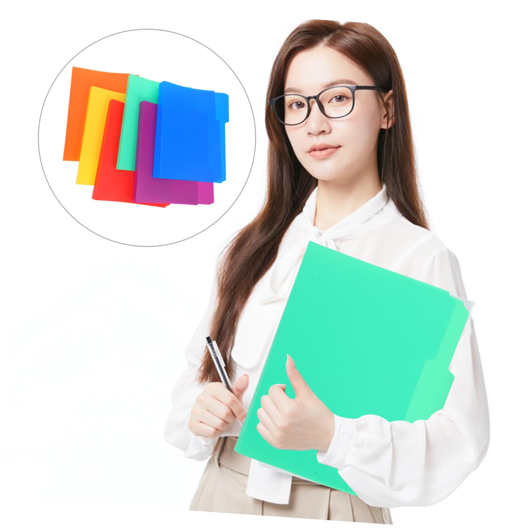 18 piezas Carpeta de Archivos de Plástico de Organizador de y Partituras para Oficina para Escolar y Doméstico