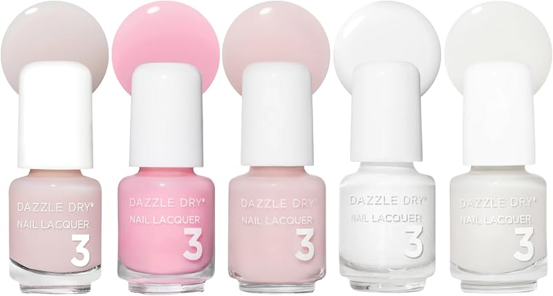 Mini Flight – French Manicure – 5 Mini Lacquers | 5-Piece Mini Nail Polish Set · Fast-Drying · Long-Lasting · Non-Toxic Manicures