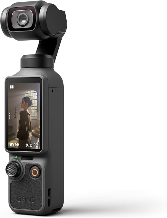 DJI Osmo Pocket 4 Value Bundle, 4K/240fps Vlog Camera, 3-Axis Stabilization, Active Track 7.0, 2 Mics +Grip Tripod + 128GB Memory, + More
