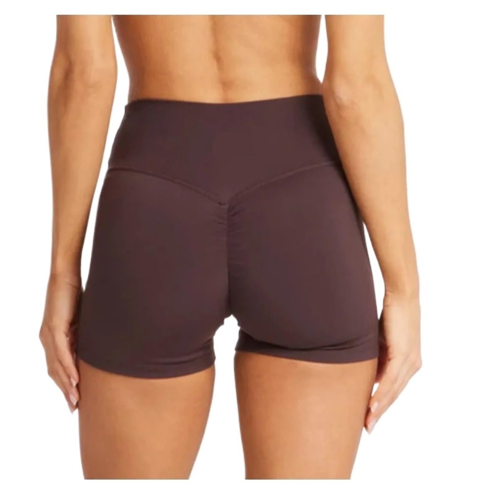 Donne Short da Ginnastica Pantaloncini da Yoga Traspiranti da Donna, Senza Cuciture, for Allenamento e Palestra, Elasticizzati e con Glutei Scrunch
