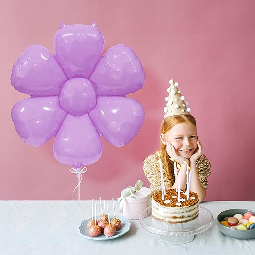 Miniatura 4 de Globo de margaritas flotantes pastel macarrón margaritas suministros de fiesta para guirnalda de hadas, groovy, floral, retro, hippie, bohemio,