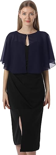 Miniatura 4 de Hotshawl Capa de Gasa Suave Capas Chales y Envolturas para Vestido de Noche Capa de Boda Chal de los años 1920 accesorios para mujeres