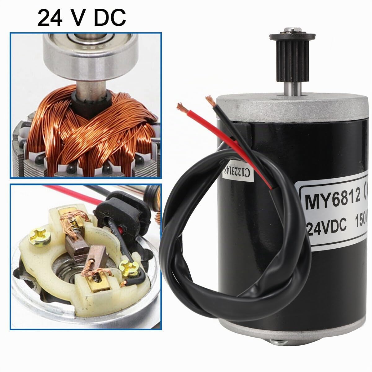 Getriebemotor DC Motor 150W 24V Gleichstrommotor E-Scooter