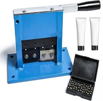 NYMFEA Manual Heat Sealer Machine, Tube Sealing Machine Thermoplastic The Plastic Pipe Tube Sealer Stainless Steel Tube Sealing Machine,Most Heavy Duty for Strong, Secure Sealing,+CodePrinter