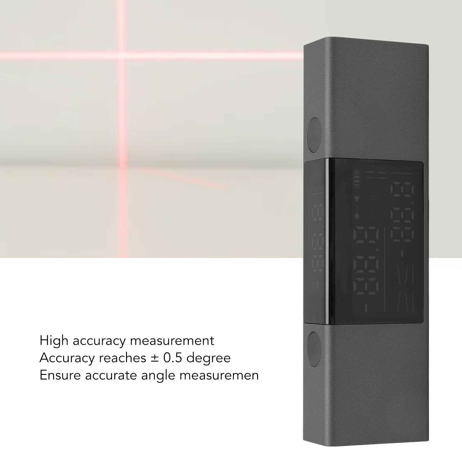 Zerodis Mini Télémètre Portable à Double avec écran LED, Mesure de Haute Précision, Plusieurs Modes de Fonctionnement, Lignes de Mesure Plus Claires, Mesure de Distance
