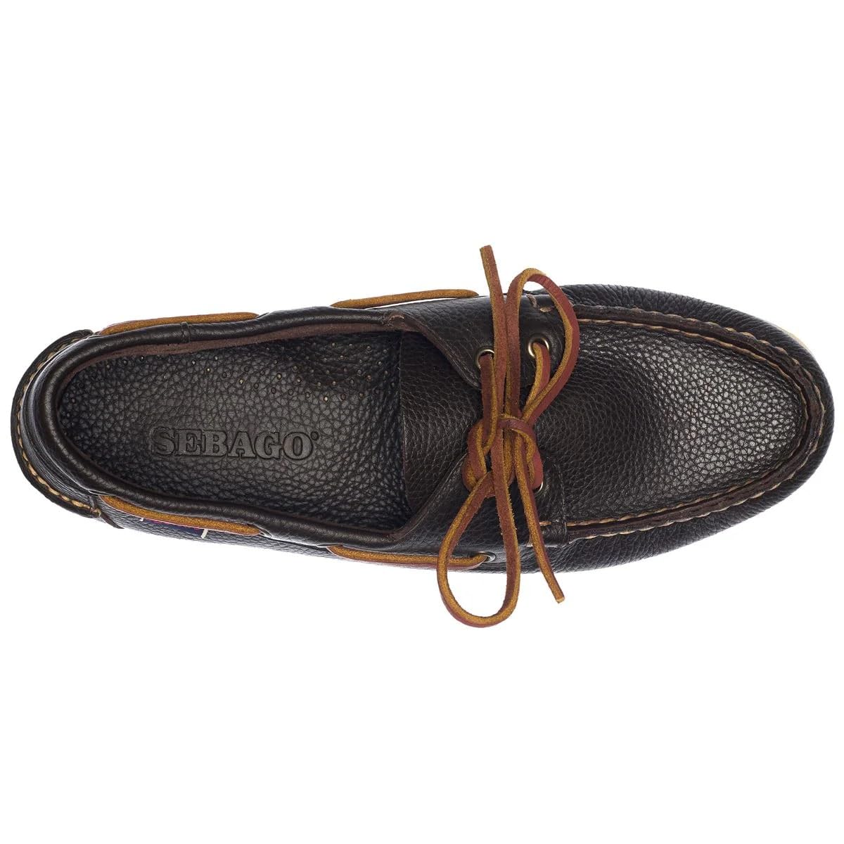 Sebago Questa Versione dell'iconica Scarpa da Barca Portland combina la Tradizione Sailing e la Tradizione Artigianale Modello Si caratterizza per la Speciale Tomaia in Pelle Pieno Fiore pr