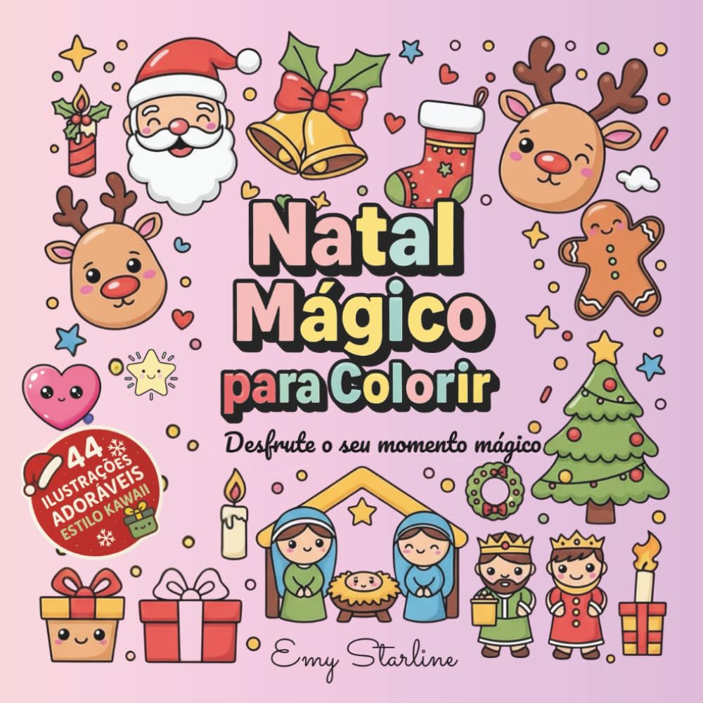 Natal Mágico para colorir: Desfrute o seu momento mágico