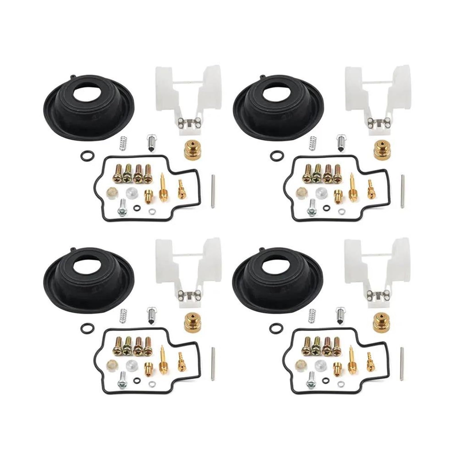 Lot De 4 Kits Réparation Carburateur Moto Et Diaphragme Pour Kawasaki Pour Ninja ZX900 ZX-9R GPZ900R 1994-2003