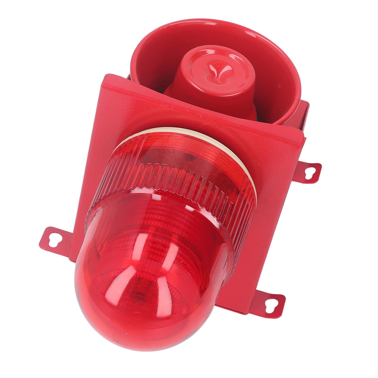 Adecuado para Aplicaciones en Minas, canteras, Puertos y sitios de construcción - Alarma de Sirena Industrial con luz estroboscópica LED - Bocina de 40 W 130 dB - Clasificación de (12 V CC.)
