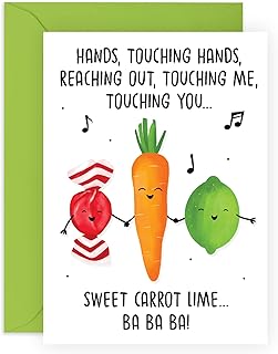 Central 23 Birthday Cards For Women - Funny Birthday Gifts For Men - 'Sweet Carrot Lime' - Dad Birthday Cards - Mum Birthday Card - For Him Her - Comes With Fun Stickers - Made In The UK