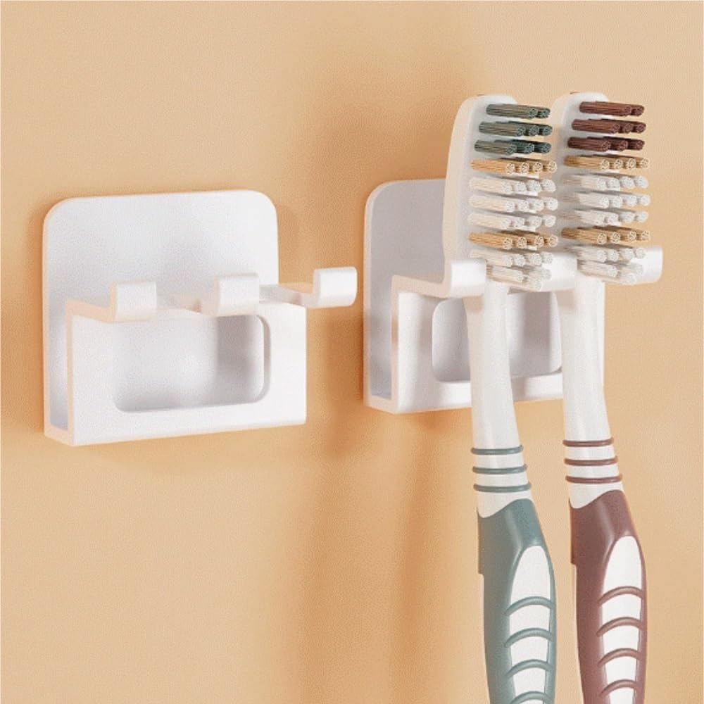 Portacepillos de Dientes para Familia Portacepillos De Dientes Y Portavasos Pasta For Varias Personas Montado En La Pared Cocinas(Transparent,1pcs)