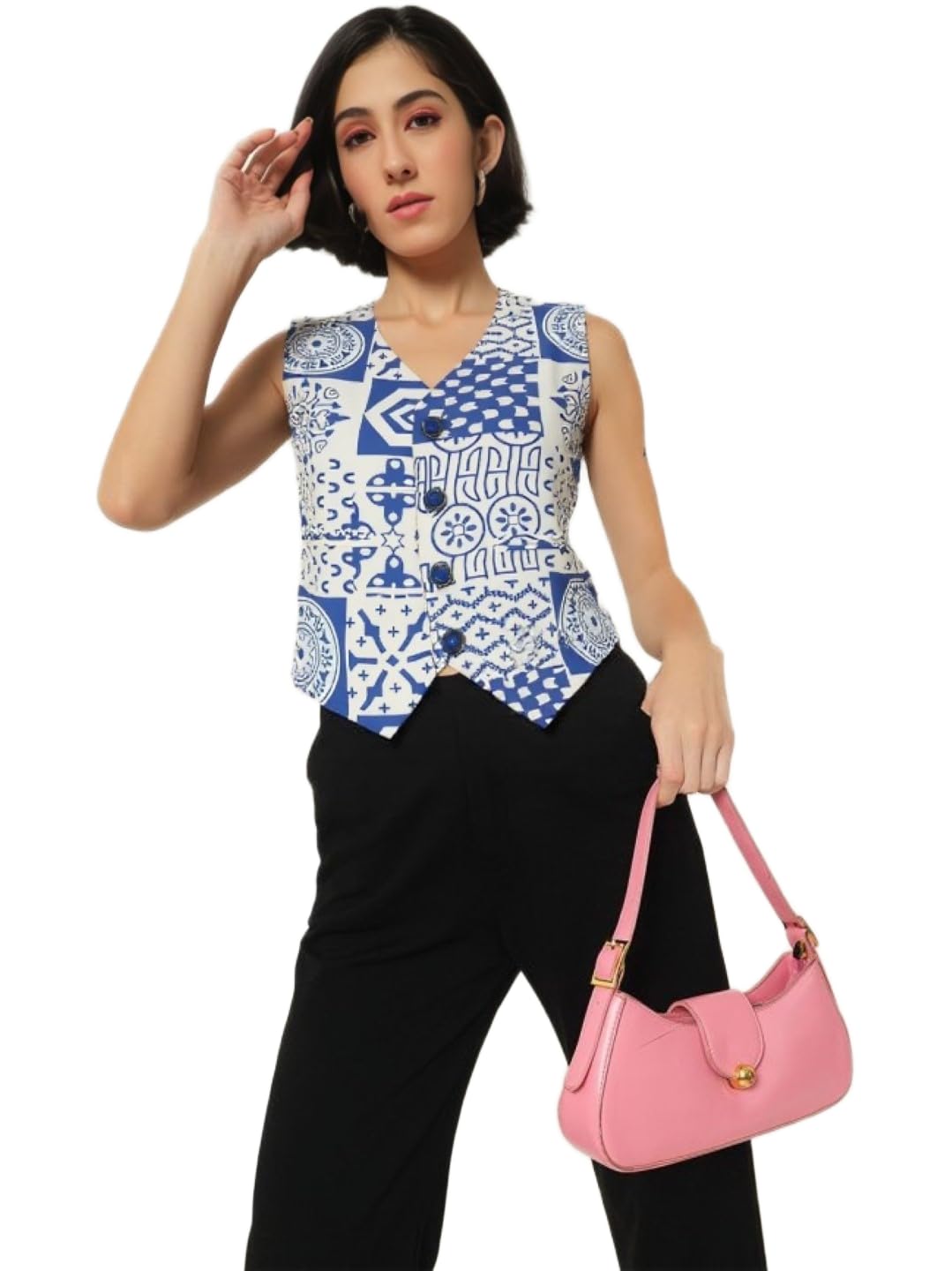 perfect productions Printed waistcoat for women, women waistcoat.20-picture-22