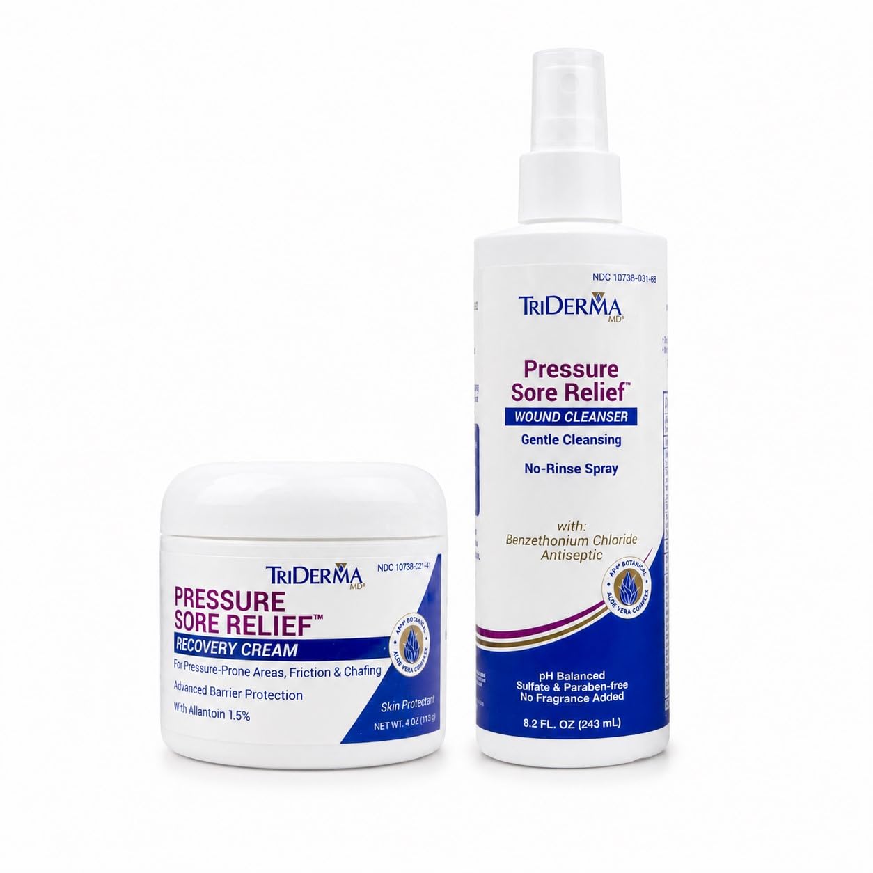 TriDerma MD Cream and Wound Cleanser Bundle