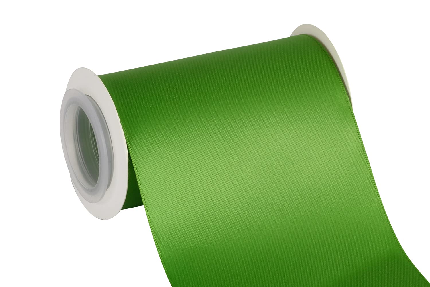 Joycrosso 4" Inch Double Faced Satin Ribbon 5 Yards-Roll Set for Chair Sash Gift Wrapping Party Favor Home Decoration Craft Supplies, Kiwi