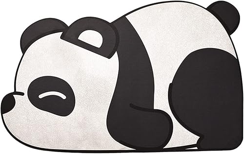 Miniatura 2 de Tapete de baño con diseño de panda de dibujos animados súper absorbente de secado rápido antideslizante para el hogar baño aparatos chinos de 157 x