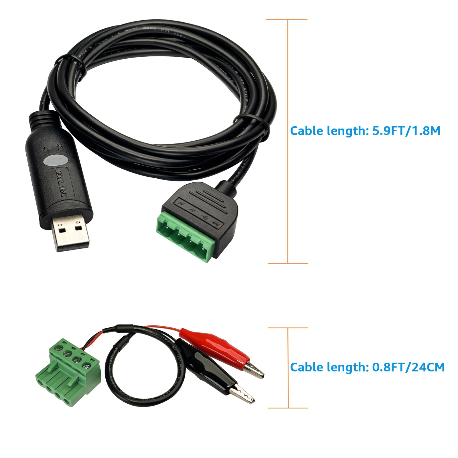 Amazon.co.jp: DSD TECH SH-U13 USB-RS485アダプター ワニ口クリップ