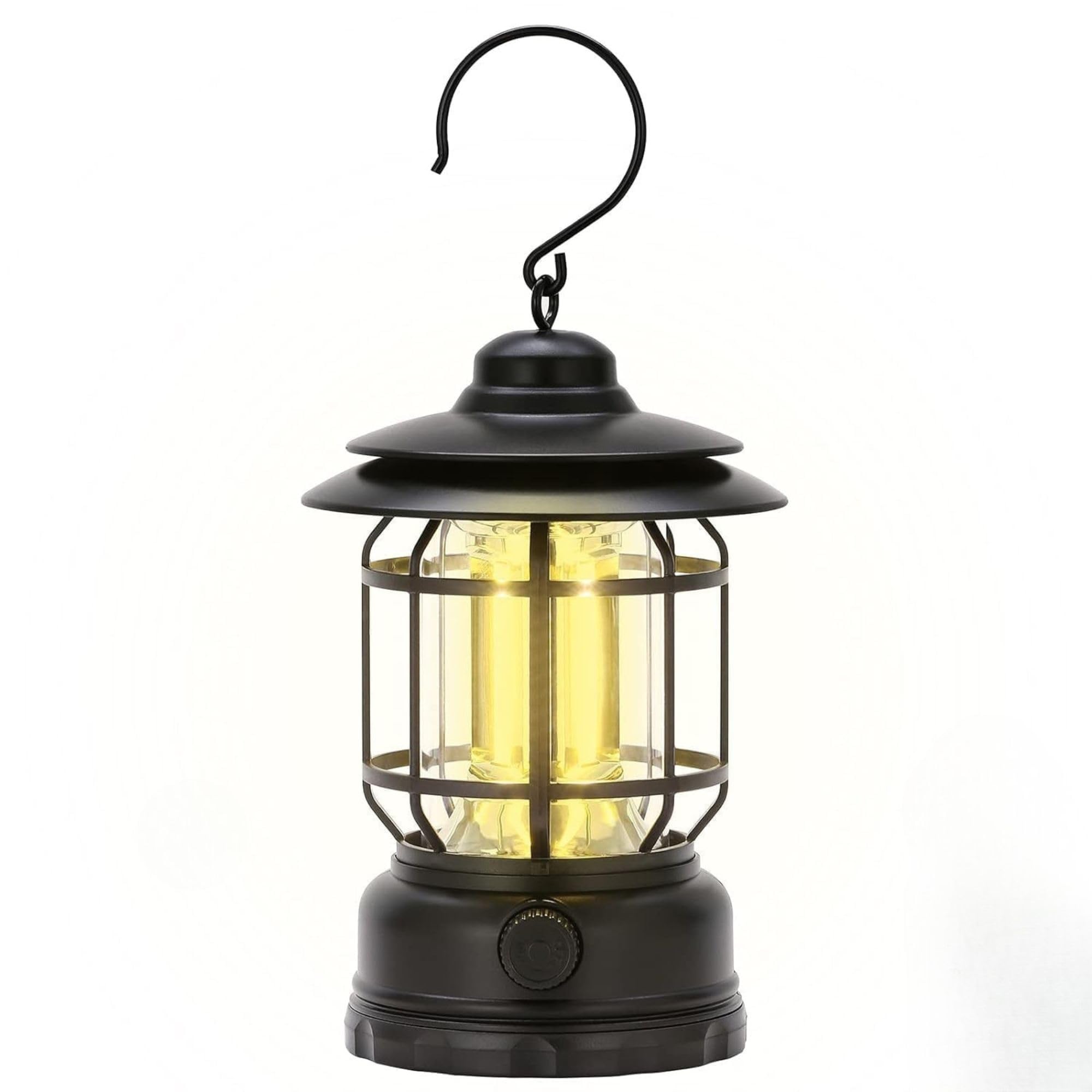Drumstone (𝟏𝟓 𝐘𝐞𝐚𝐫𝐬 𝐰𝐚𝐫𝐫𝐚𝐧𝐭𝐲) High-Capacity Solar Rechargeable LED Lantern with Metal Handle | Ultra-Bright Camping Light, USB Input/Output Power Bank for Outdoor Use (Black)-image-28