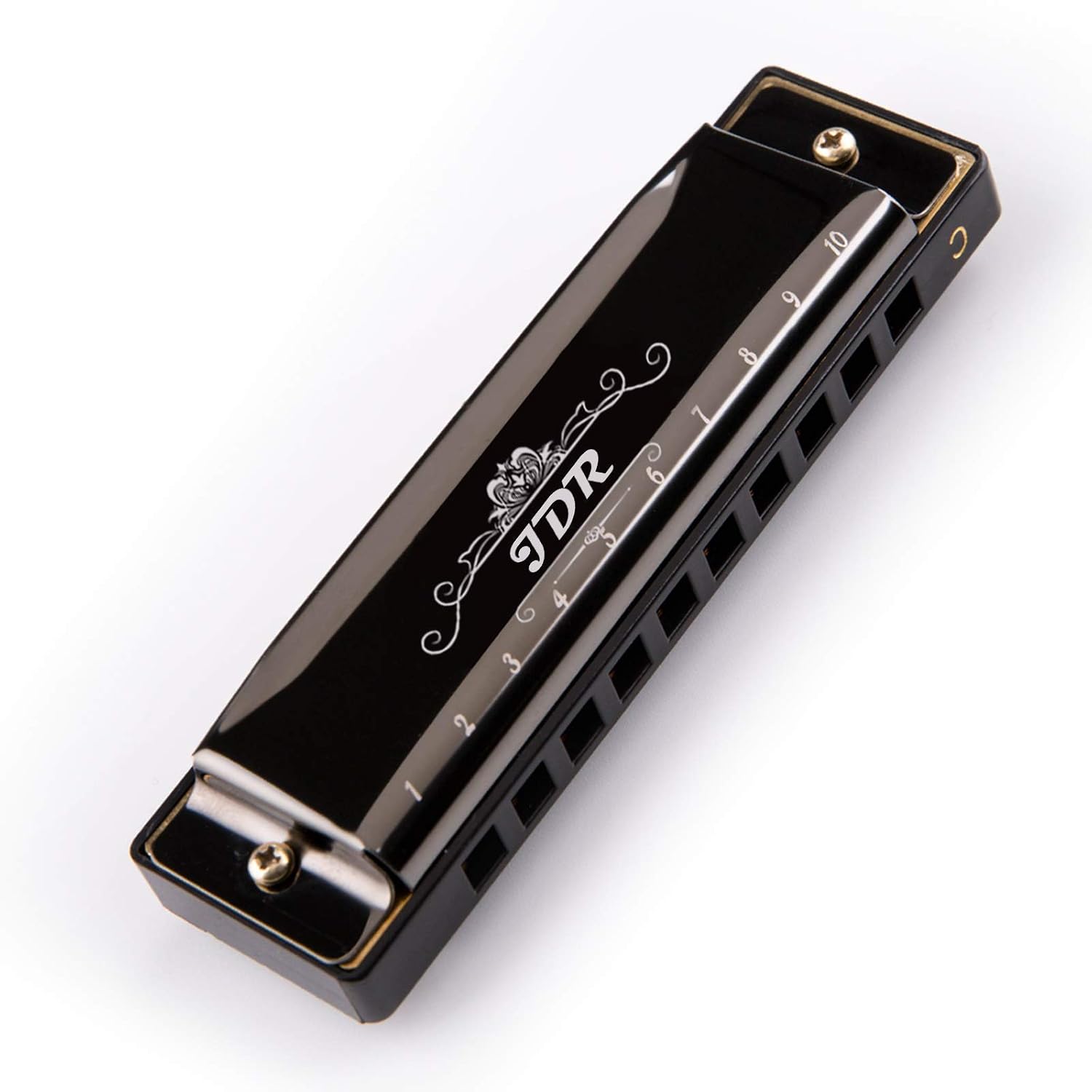 JDR Harmonica Key of C For Beginner Blues 10 Hole 20 Tones For Children's Day Gift, Kids, adults, Musician, Suitable For Any Occasion, Like Blues, Folk, Jazz and Pop