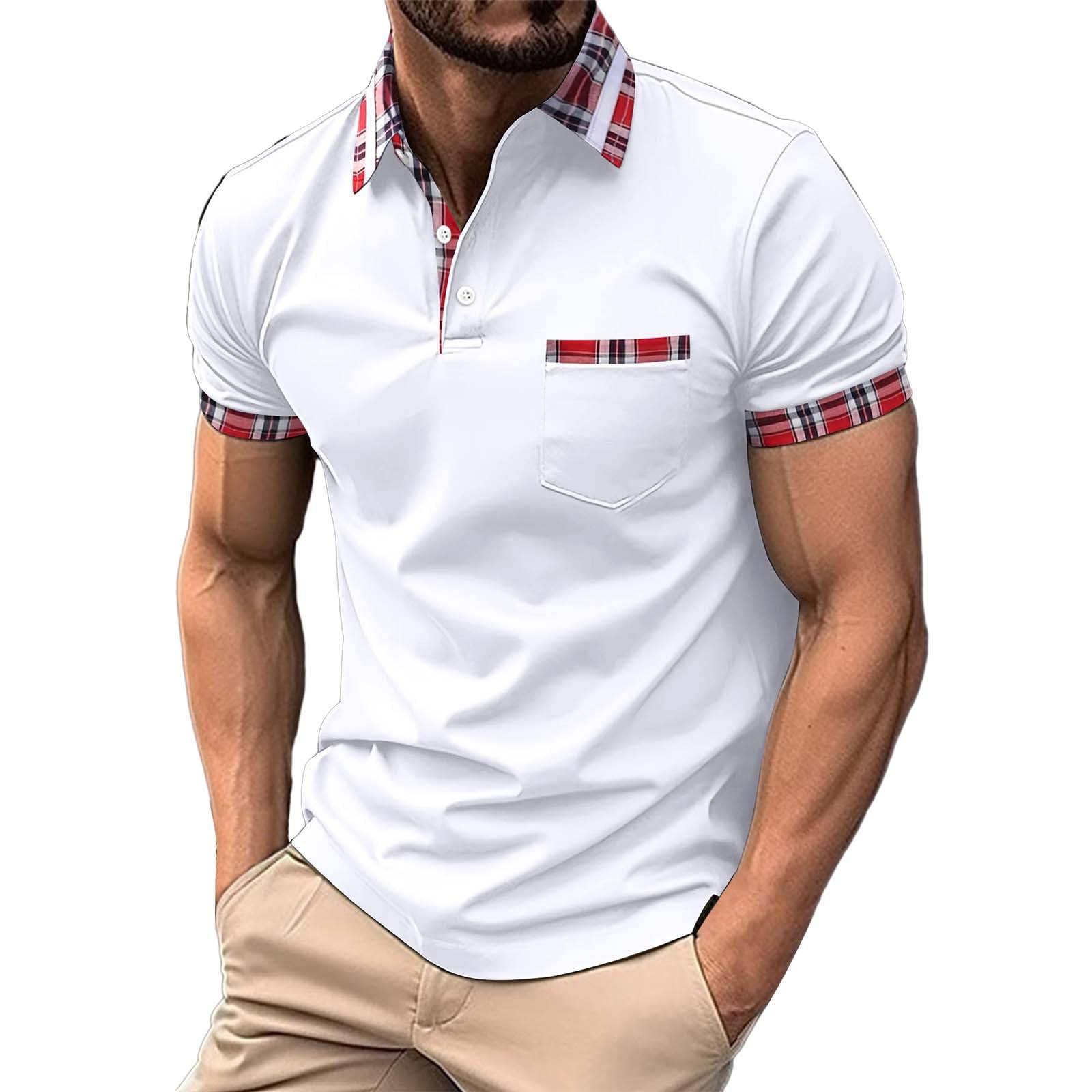 Maglia a Polo da Uomo Maniche Corte 3 Bottoni 100% Cotone Piquet M L XL XXL 3XL