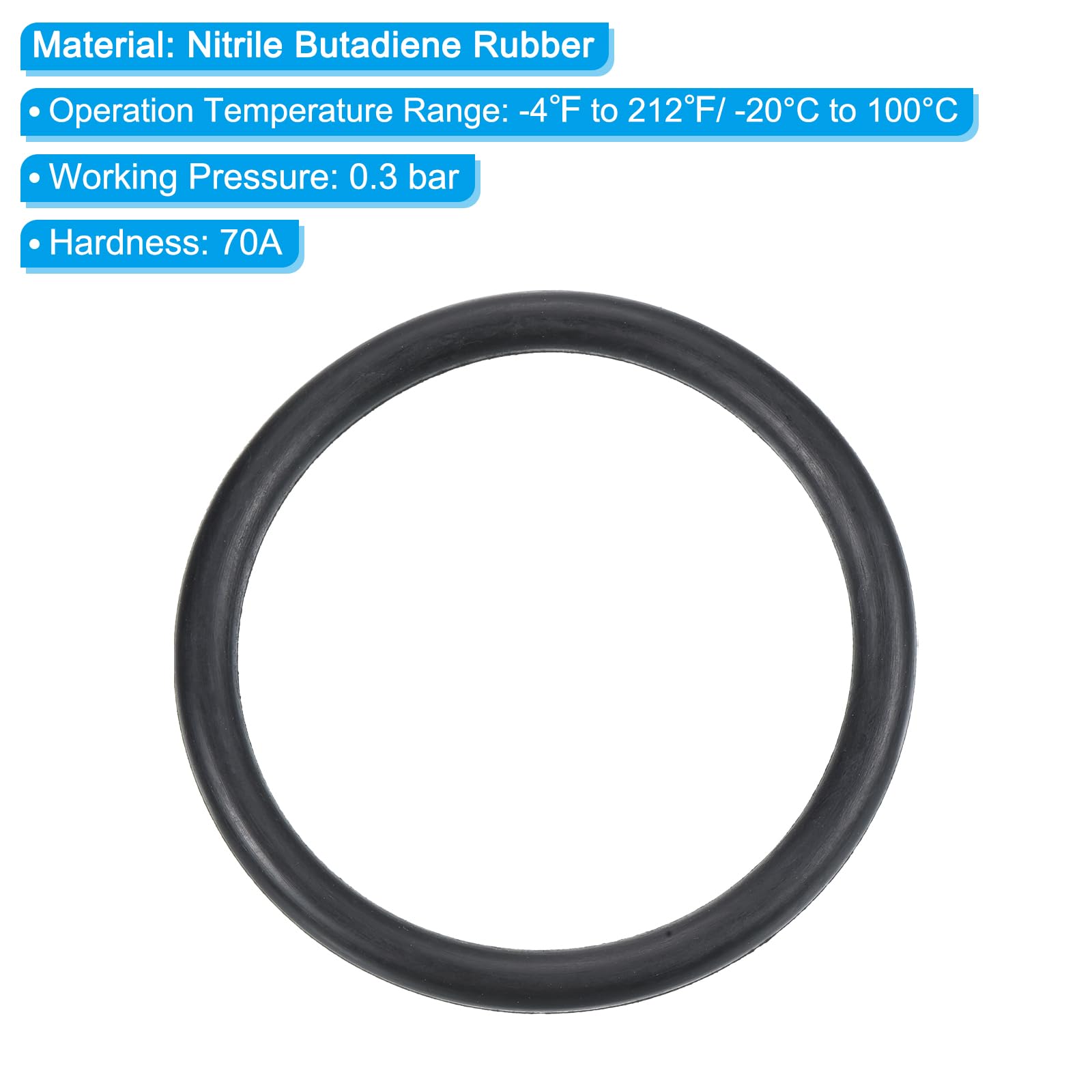 Joint D'étanchéité Caoutchouc Nitrile 14x22x5mm - 5 Pièces - Pour Cylindre, Moteur, Bouchon Vidange - Résistant à L'huile Et Températures (-20°C à 120°C) - 3