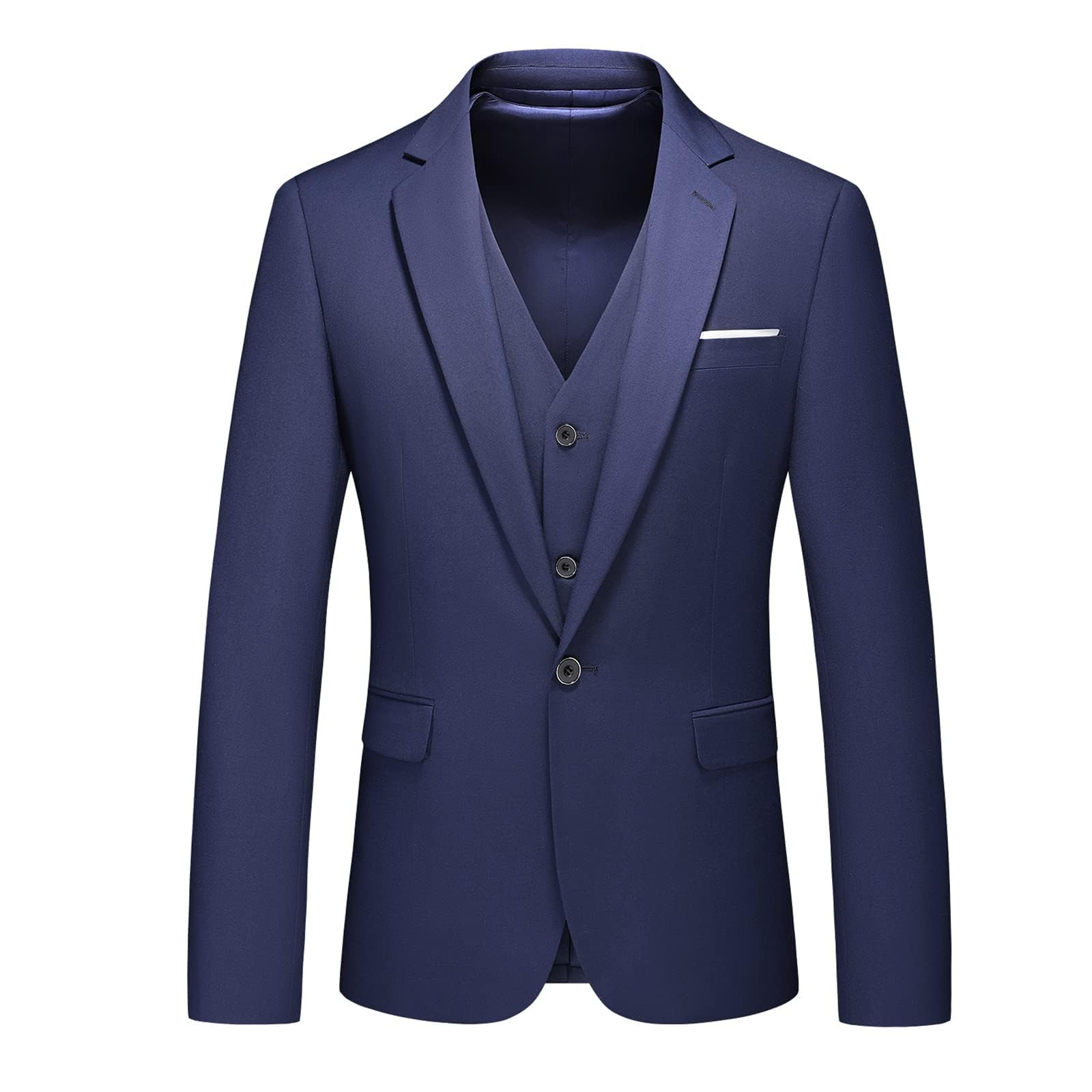 Herren 3-Stücke Anzug Business EIN Knopf Smoking Anzug für Männer Smoking Klassische Blazer Weste Hosen Set