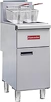 Vista 10 de Freidora Comercial Profunda con 2 Canastas, Freidora de Gas Natural de 90000 BTU - Certificada CSA, 200°F-400°F 3 Tubos, Freidora de Piso de Acero