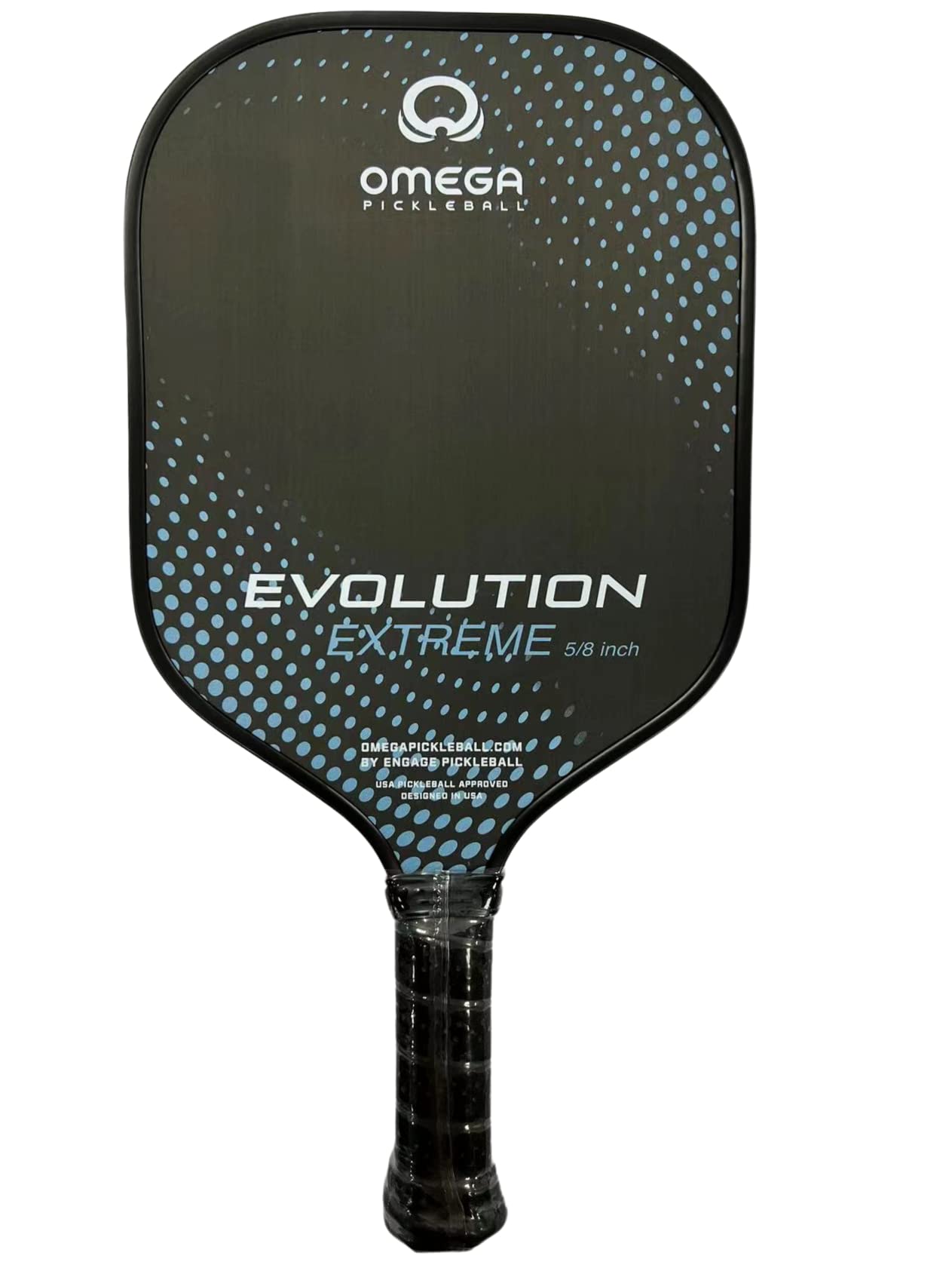 Engage PickleballOmega Evolution Extreme Pickleball Paddle - Pickleball Paddles with Thick Polymer Core - USAPA Approved Pickleball Paddles Pickleball Rackets for Adults - Standard (Black and Grey)