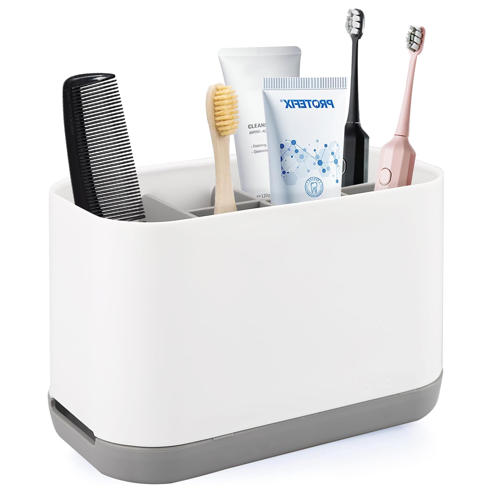 Portaspazzolino in silicone 6 pezzi gancio multifunzione porta rasoio impermeabile autoadesivo a parete gancio singolo per parete o vetro per appendere bagno cucina soggiorno ufficio