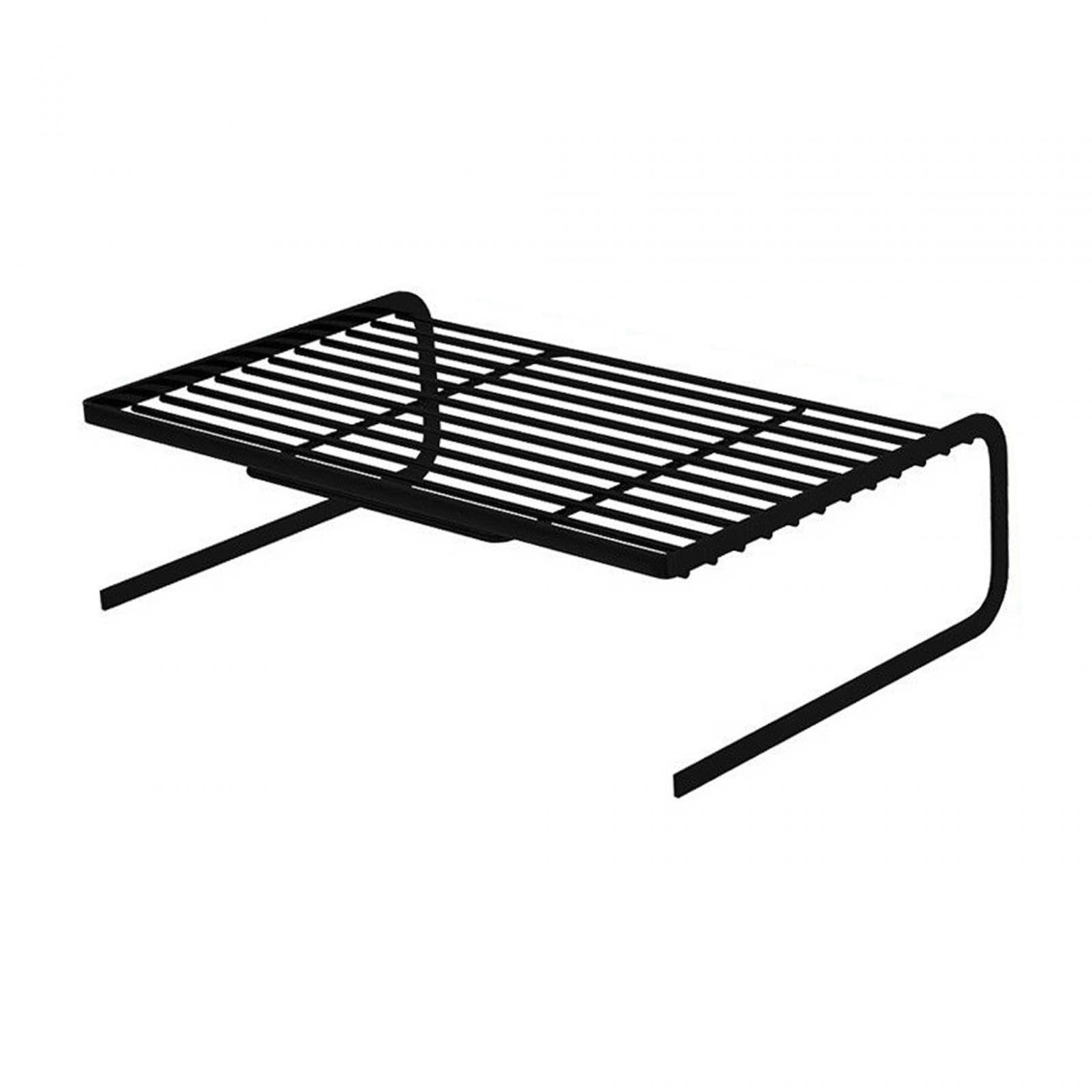 Soporte para Portátil Soporte para Notebook Soporte Elevador de Organizador de Escritorio con Superficie de Malla Metálica Adecuado para, Pequeño Negro