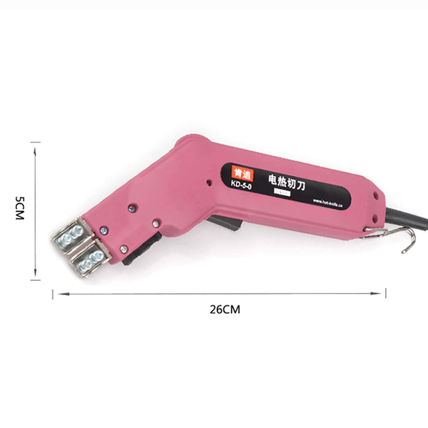 Toplionace KD-5-0 Cuchillo de Corte en Caliente Eléctrico de 100W, Cortador de Cuchillo de Mano con Esponja para Pancartas, Herramientas para Cortar Tela, Cuerda de Goma, Plástico, Acrílico