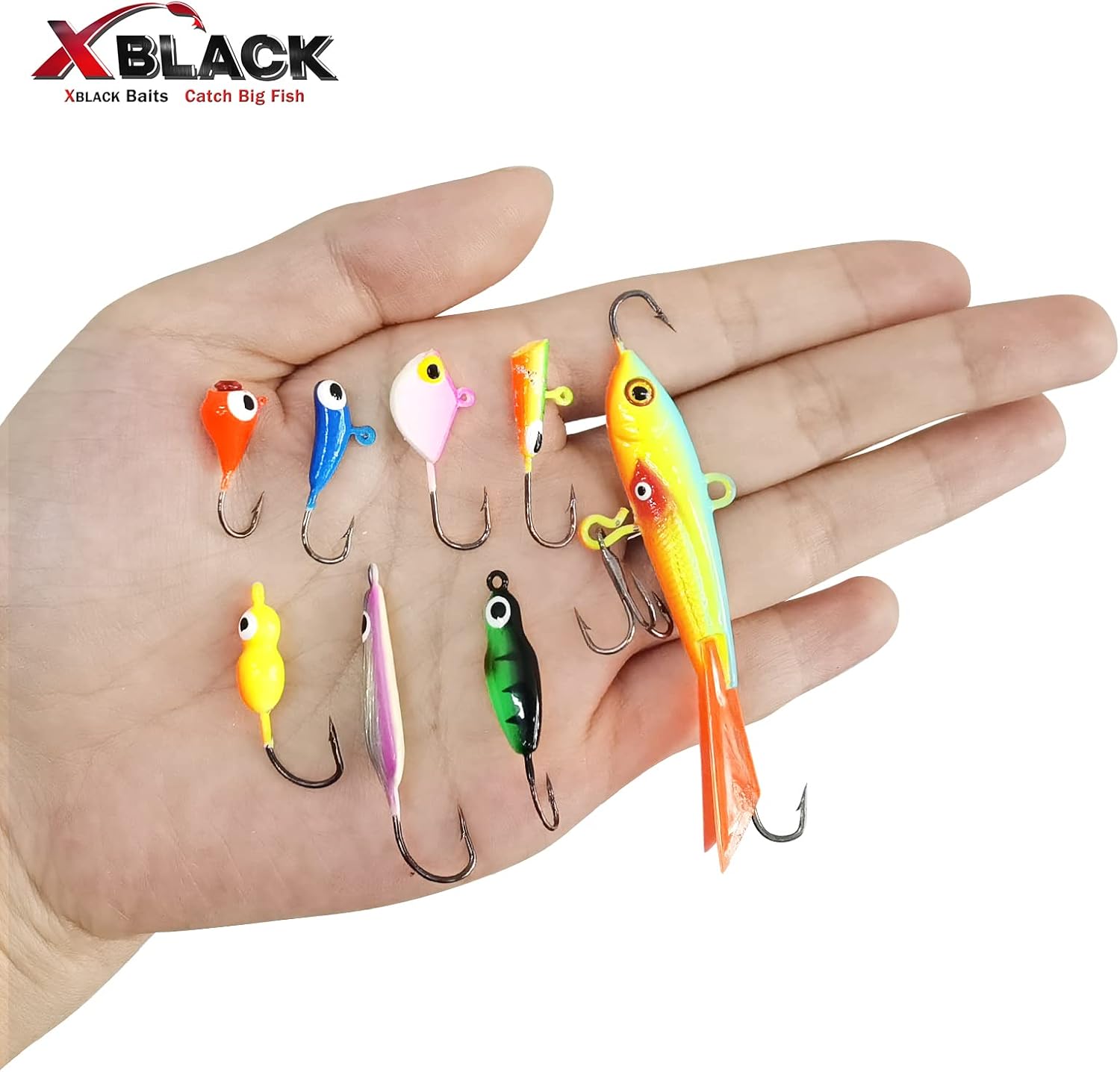 XBLAC Ice Fishing Jigs Kit Ice Fishing Lures 33PCS for Beginner Starter, XBLACK Baits, Catch Big Fish! : Sports & Outdoors