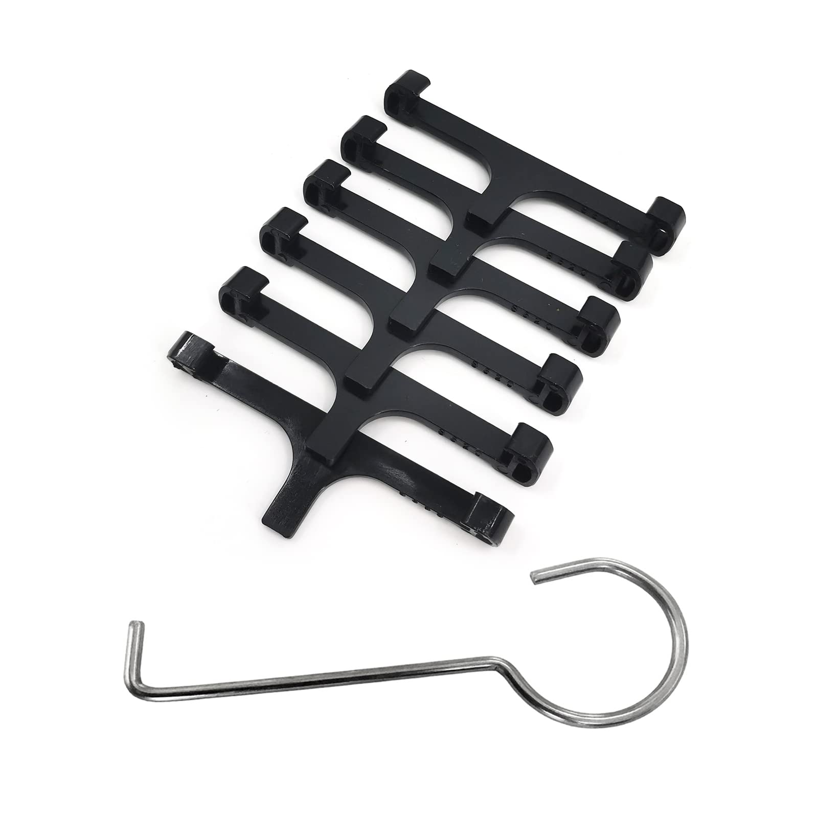 Neodrain Black Plastic Clip for Linear Drain, Tile Tray Supporter, for Neodrain 24",28",32",36",40",48",60",72" Tile-Insert Shower Drain, with Lifting Hook, 6 PCS