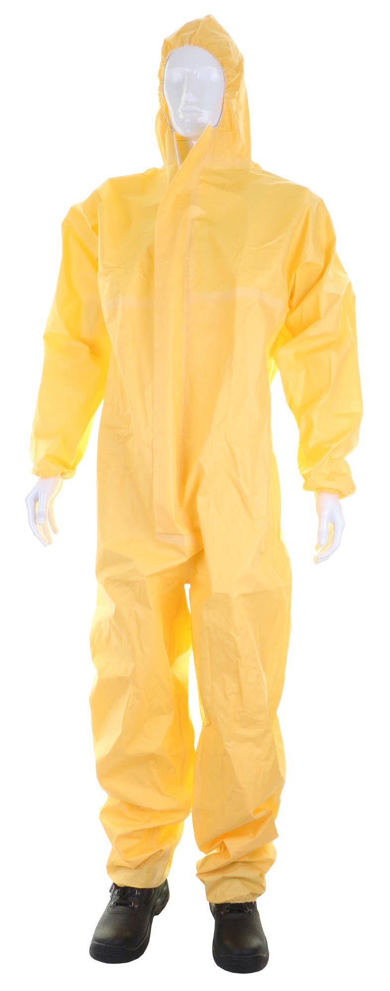 Click Once Yellow Disposable Microporous Coverall Type 3/4/5/6 - Small