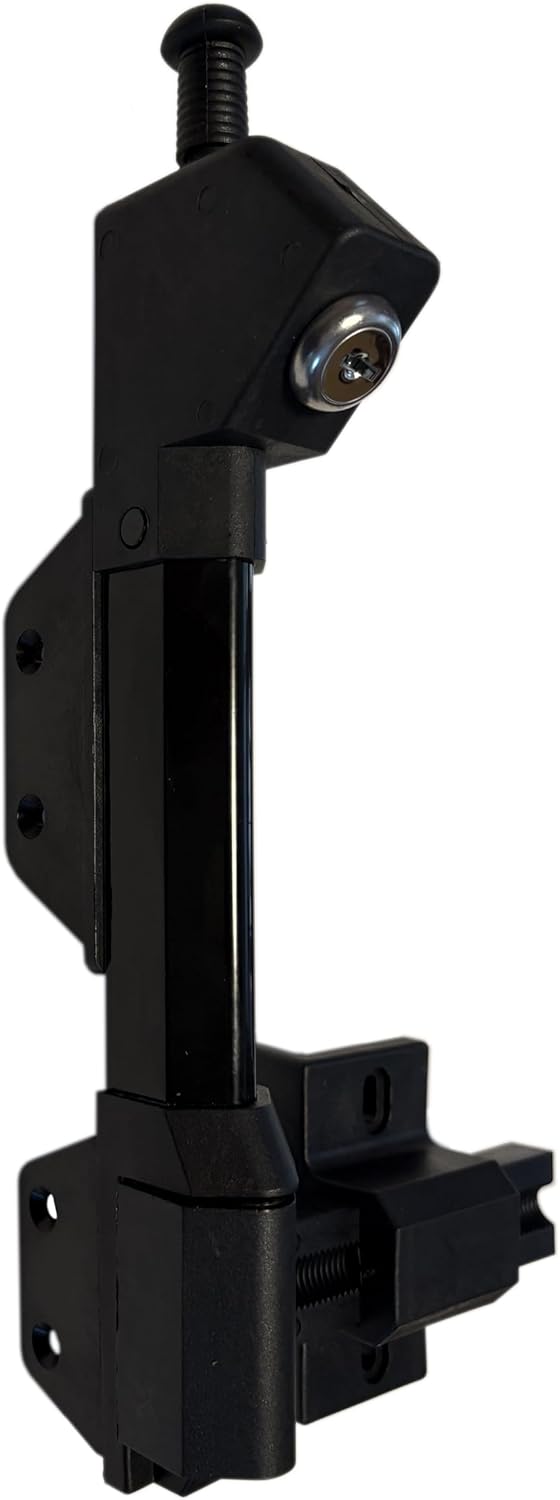 Gate Latch Magnetic Top Pull Latch Keeper for Pet Garden or Fenced Safety Outdoor Anti-Theft Gate Latch 12 Inch Black Magna Latch Gates Protector for Pet Ideal for Any Residential Gate