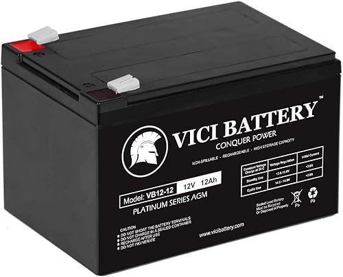 VICI Battery Reemplazo de 12V 12AH F2 para APC BackUPS Pro 650 BK650M Marca Producto