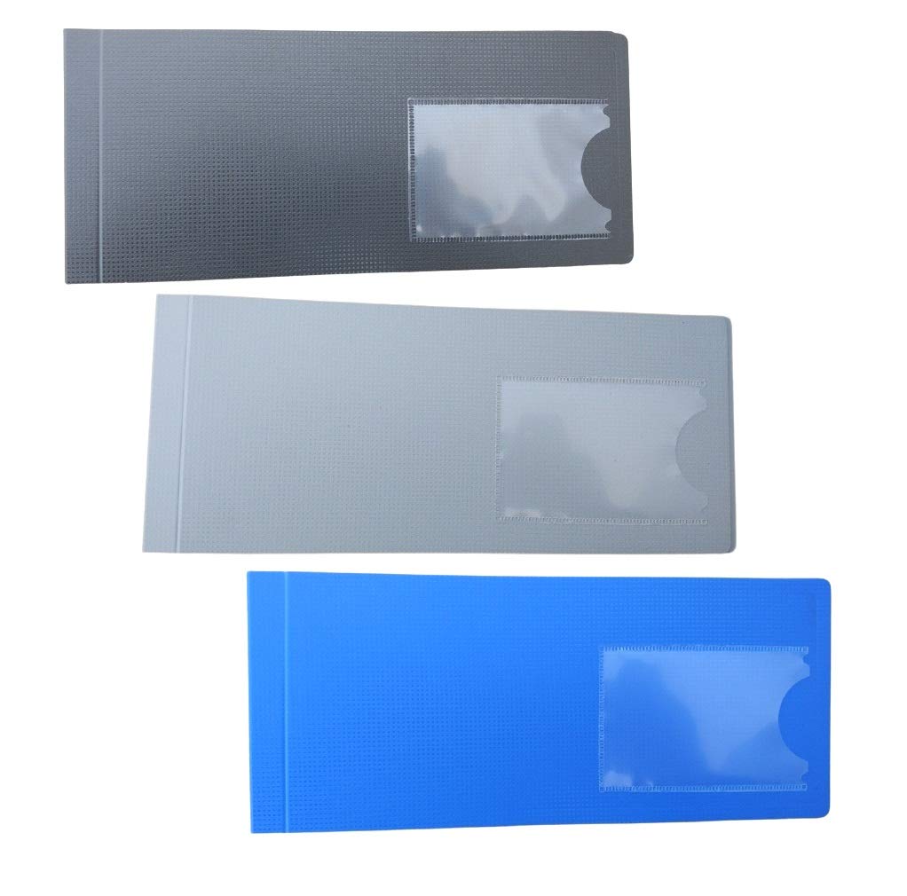 Manan Shopee Plastic Cheque Book Holder Cheque Book Folder Cheque Book Cover Cheque Book Protector Plastic Cover (Pack of 5) Color May Vary-picture-25