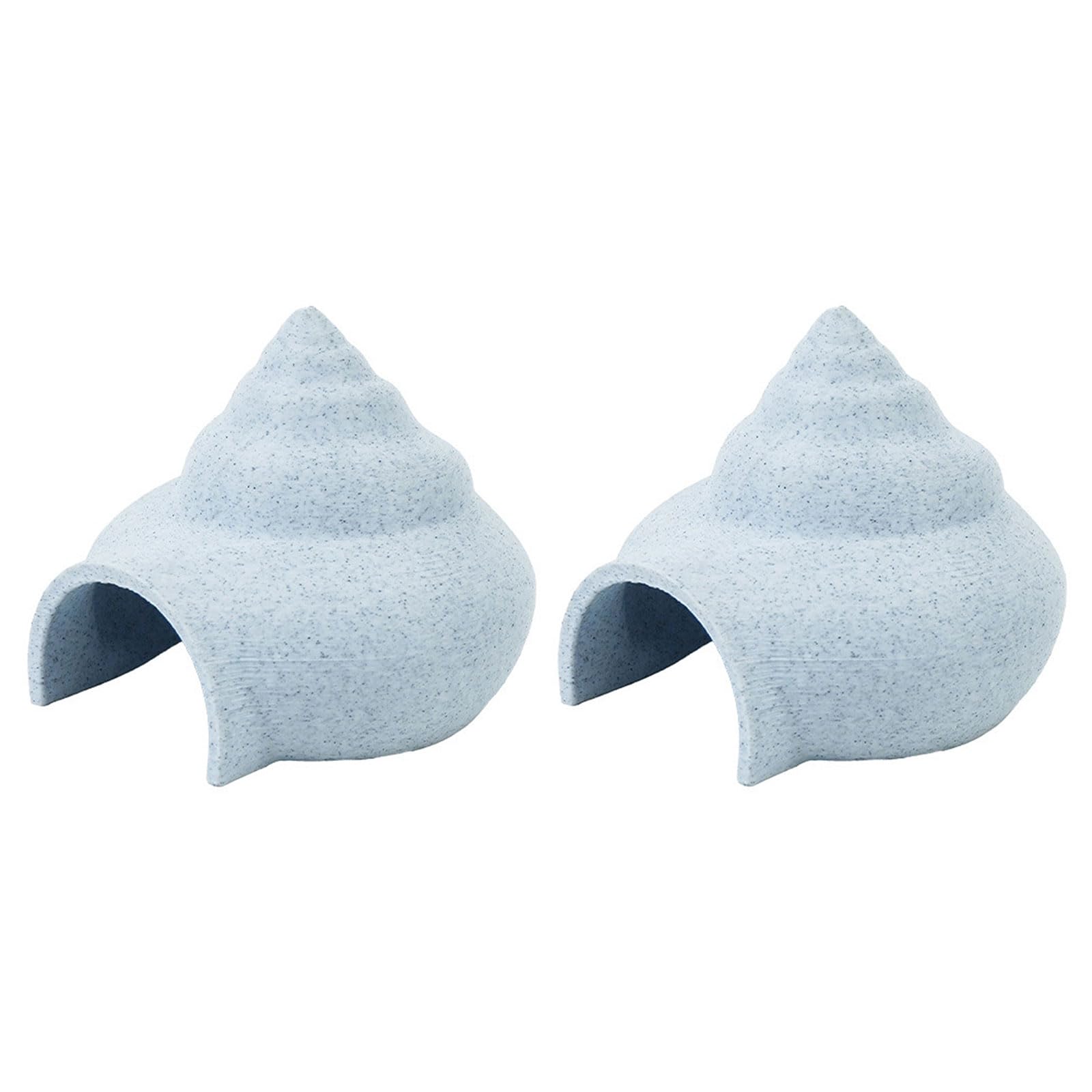 Meiliyizu 2PCS Seashells Cave Hideouts House for Pet Fish Habitats and Aquarium Enhancement Landscaping Accessories Fishtank Decoration Shelter Fishtank Shelter Cave