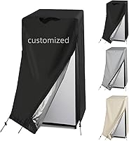 Vista 10 de Cubierta para refrigerador, cubierta impermeable y a prueba de polvo para proteger congeladores verticales y refrigeradores de bebidas, adecuada