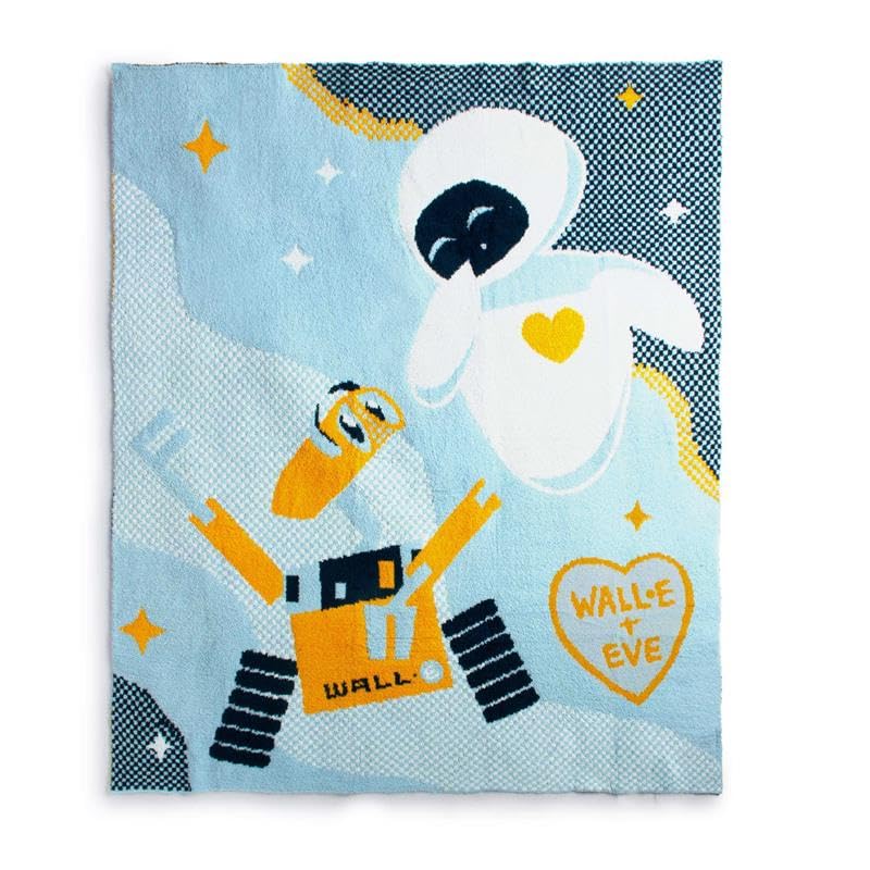 Jay Franco Kids Feather Knit Blanket – 50" x 60" Inch Soft &amp; Cozy Plush Throw for Bedroom &amp; Couch Décor, Official Licensed Product, Multi - Wall-E