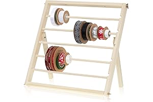 Wood Christmas Ribbon Organizer Storage Holder for Crafts, Vinyl Rolls