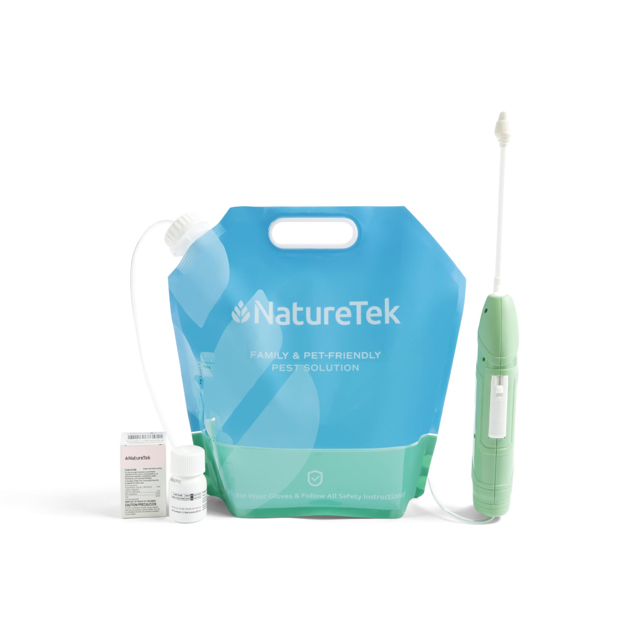 NatureTek Pest Control Kit - Pro Grade Plant Based Pest Control Spray, Long Lasting Effect, DIY Pesticide Sprayer, Bugs and Cockroach Repellent,