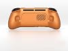 Funda de agarre con tapa para Retroid Pocket 6, funda protectora ergonómica de agarre con carcasa de TPU, soporte y soporte para accesorios de consola de juegos RP6 (Naranja) 7