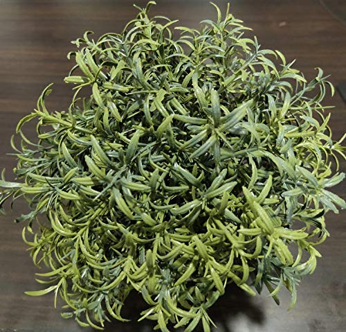 Image of PAPERI Artificial Rosemary Plants for Home Decor - Indoor Fake Rosemary Plant Flowers with Pot, Bathroom Decorations Items, Small Plastic Trees, Decoration Flower for Living Room Table, Green