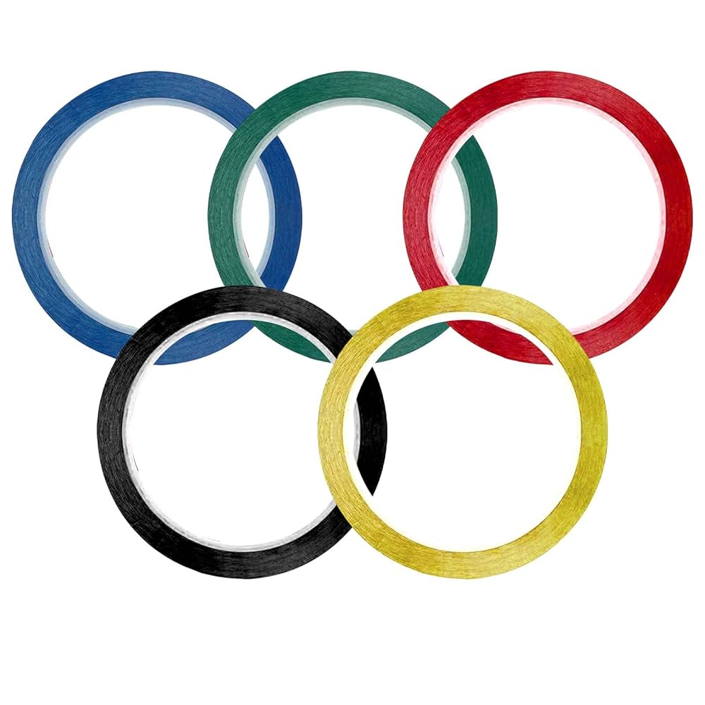 COASTAR Graphic Tape Thin Coloured Tape Whiteboard Gridding Tape 3mm Tapes Self-Adhesive Chart