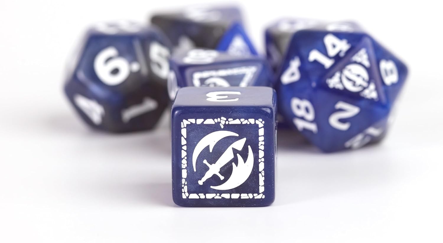 D&D Adventure Dice (Fighter Class: Blue)