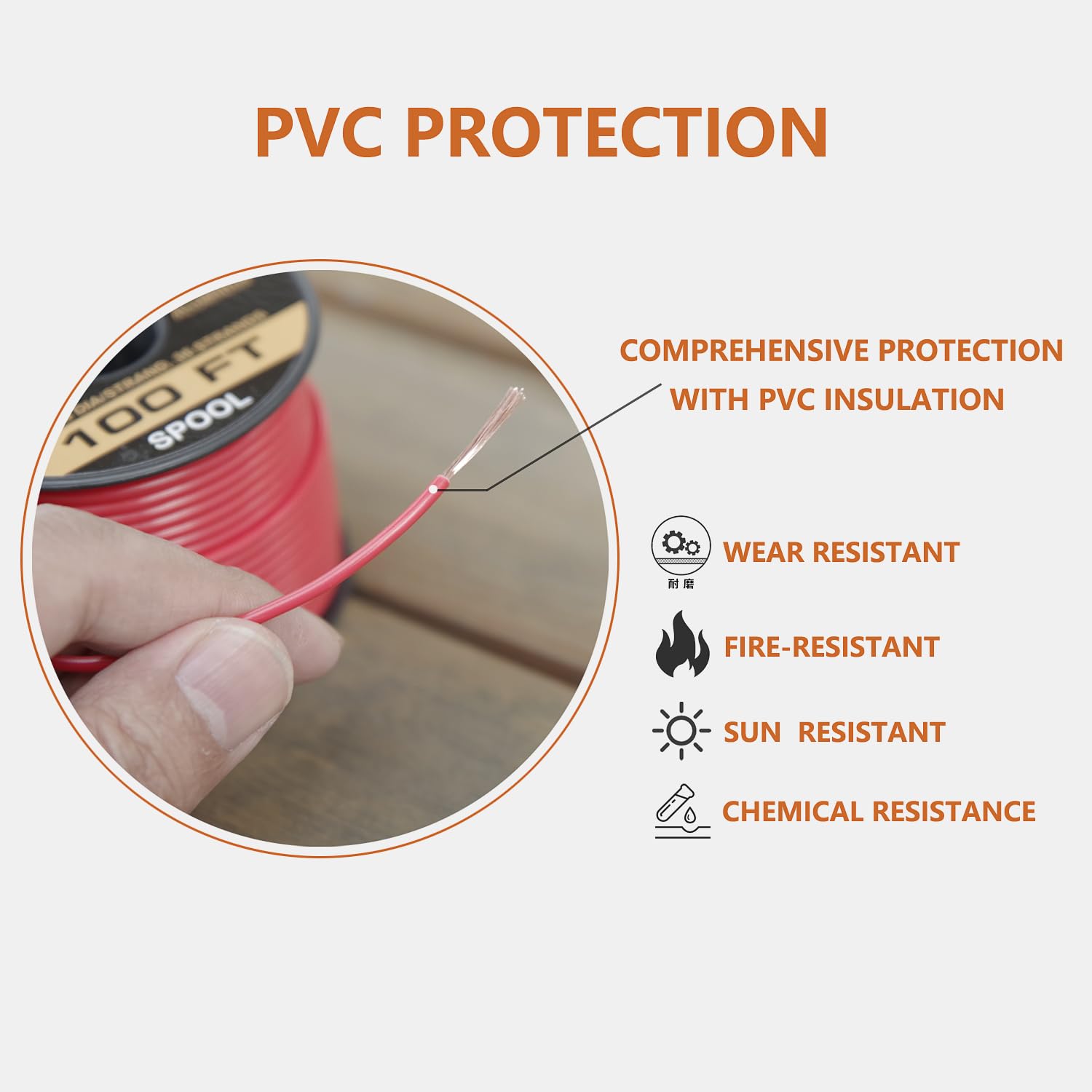 16 Gauge Wire Combo, 6 Colors, 100ft Rolls (600ft Total) - Durable Copper Clad Aluminium, Ideal for Heavy-Duty Auto & Home Projects, Insulated - Image 2